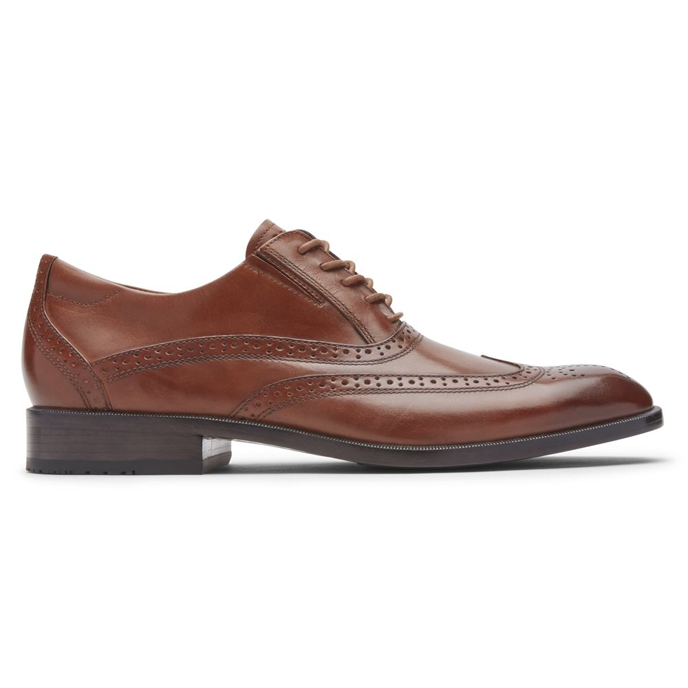 Rockport Canada Total Motion Office Wingtip - Mens Oxfords Brown (BFA307465)